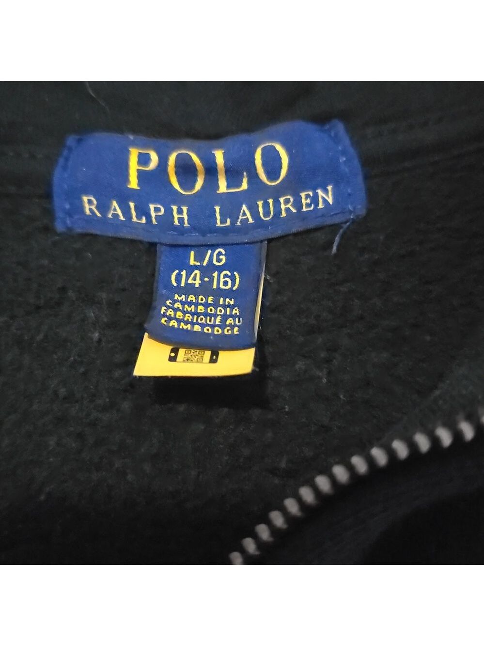 Polo Ralph Lauren Logo Boys L Full Zip Fleece Hoodie - Picture 4 of 12